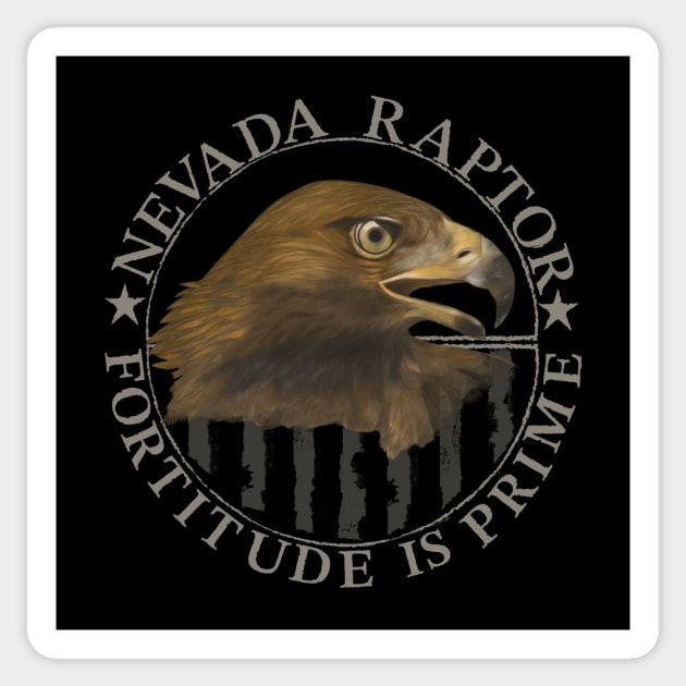 Nevada Raptor Version 4.0 Sticker by JERRYVEE66